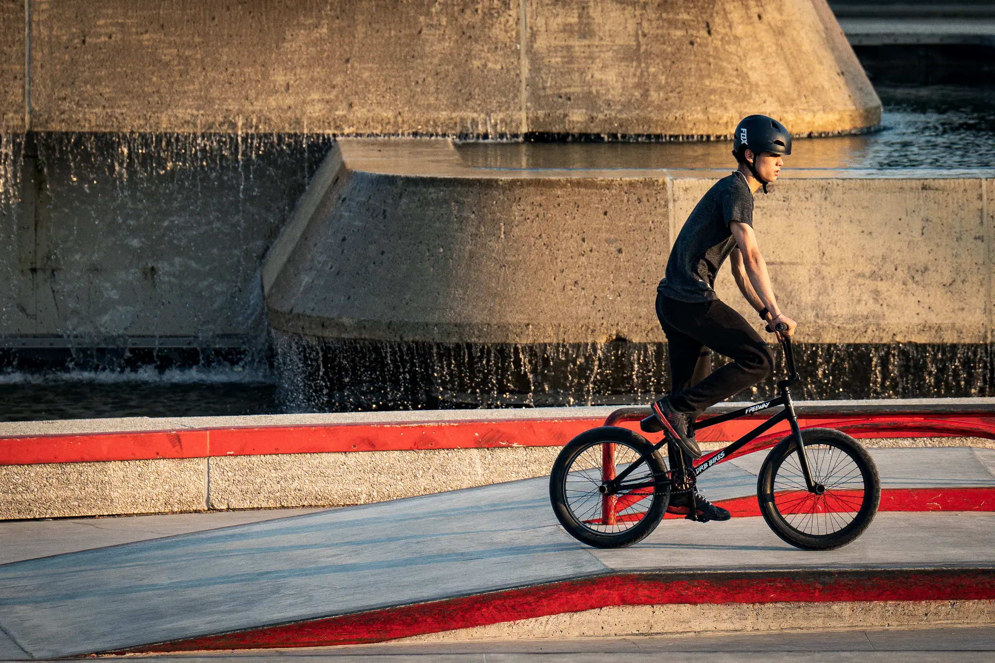 BMX Parc Olympique — lumière dorée