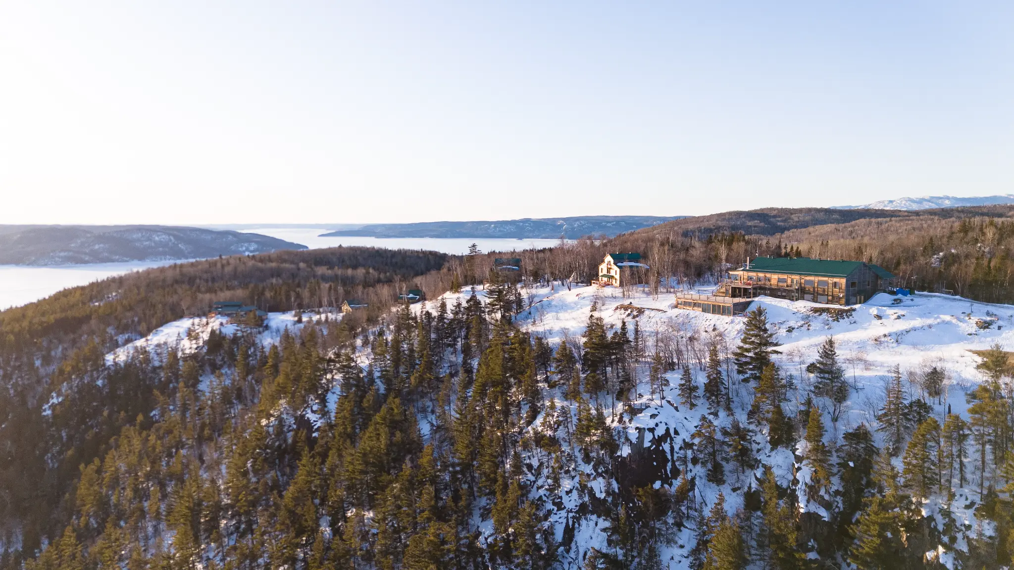 Cap au Leste — vue drone hiver, Mitik Nature et Aventure