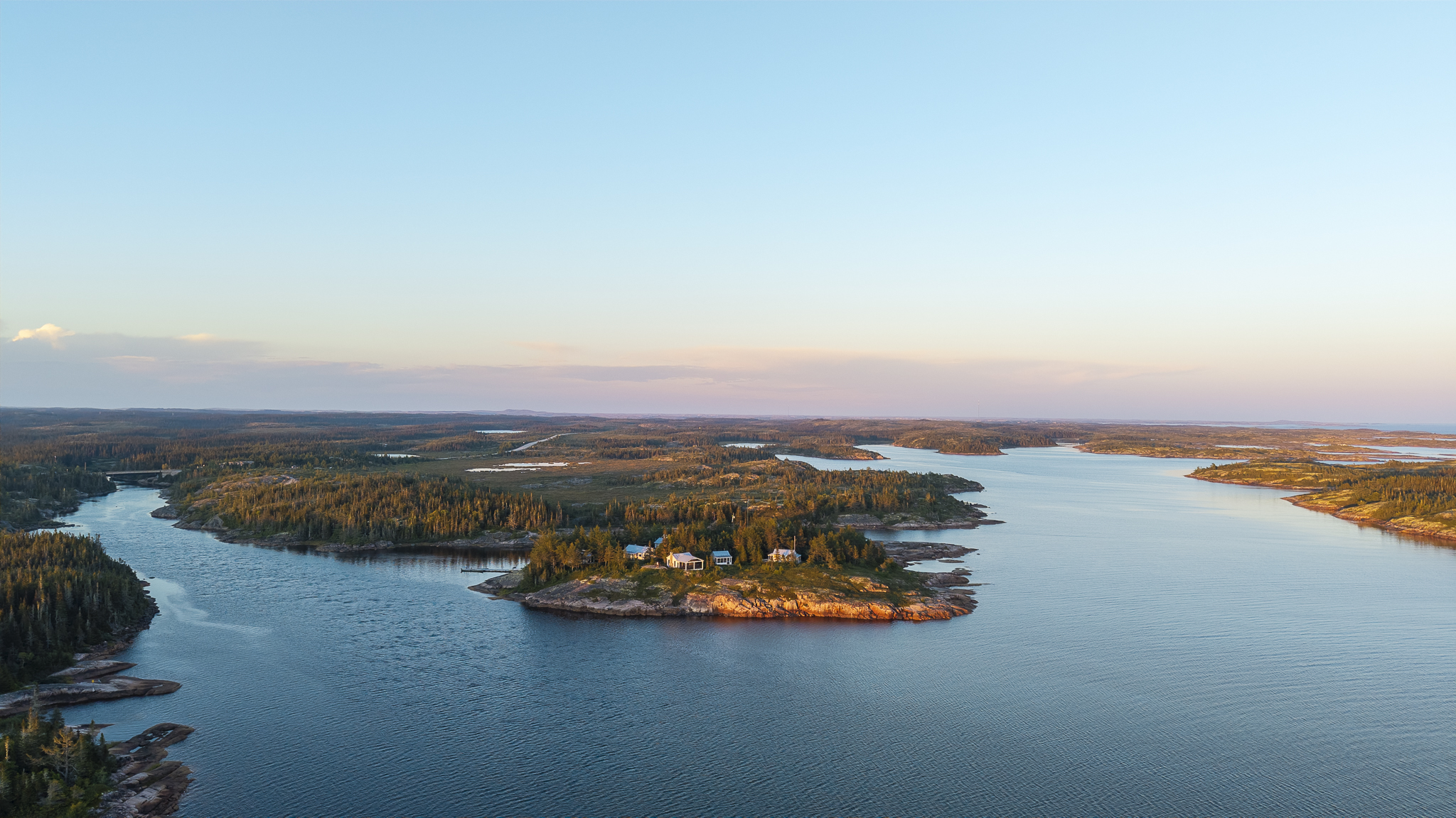 La Corneille — Côte-Nord Québec, vue aérienne