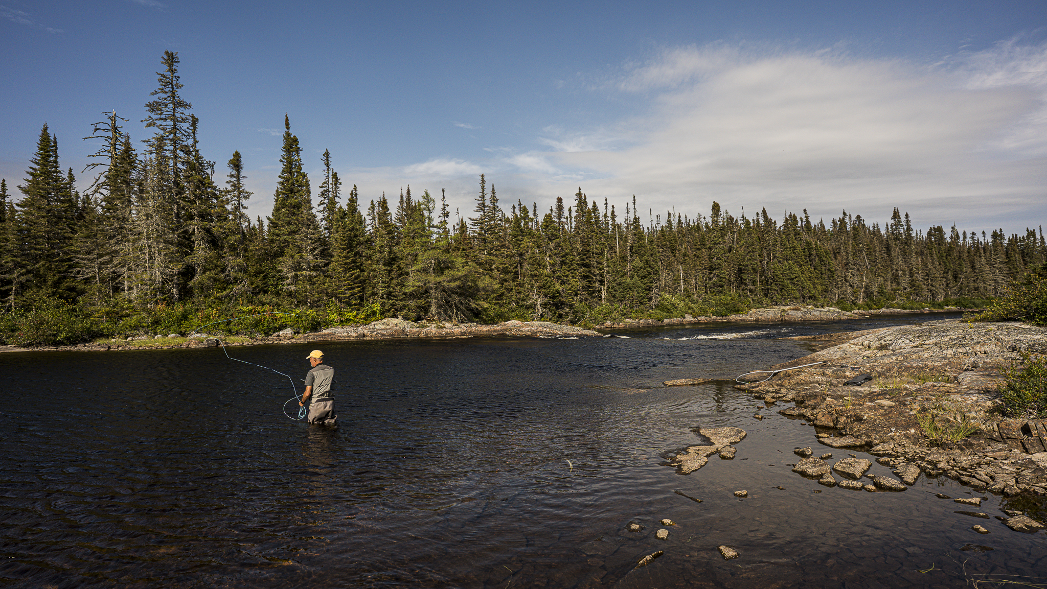 Pêche à la mouche — La Corneille, territoire nordique